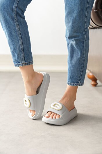 GOFFSHOES Сірі жіночі капці з китицями