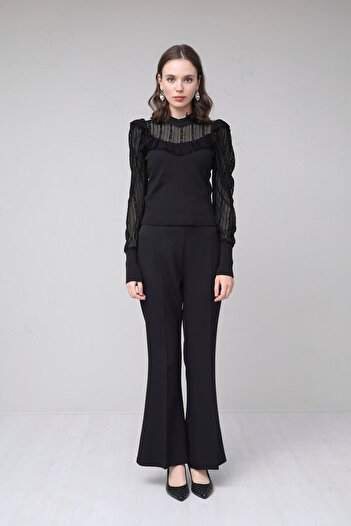 Moodbasic İSPANYOL PAÇA KREP PANTOLON