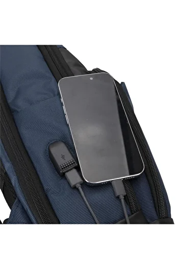 PLM Livorno-Usb Синій 15,6 дюймів рюкзак для ноутбука