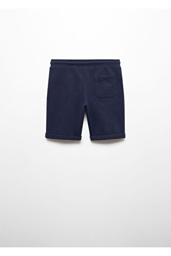 MANGO Kids Tkané bavlněné bermudy