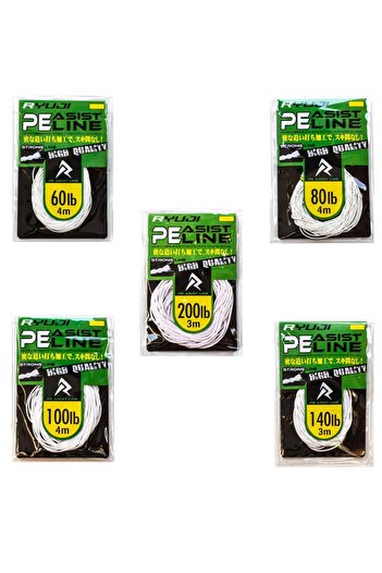RYUJI Assist Pe Line White Pulls (lb): 100lb