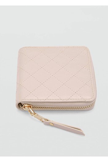 MANGO Woman Wallet with Decorative Stitches