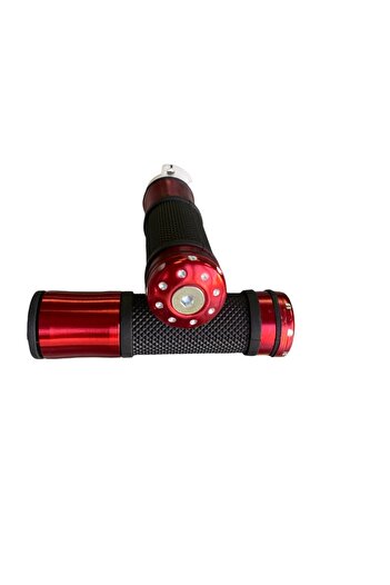 MOTORKİT MK Kırmızı Motosiklet Elcik Takımı - Gaz Borusu Dahil - Üniversal - Cg - Cup - Scooter