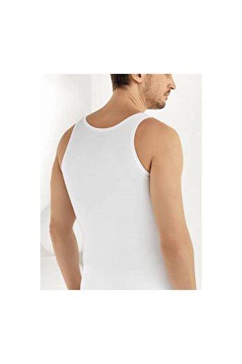 Narnuga Mi̇raxx White Combed Cotton 6-Piece Men's Undershirt-Si̇smen02