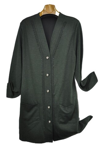 elma abone New Season Ecrin Long Cardigan