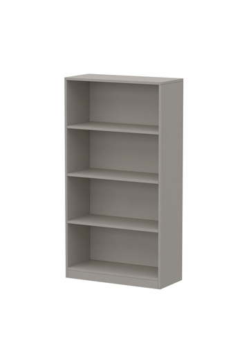 Mahmayi Wooden Storage Display Shelves 4-Tier Freestanding, Light Grey