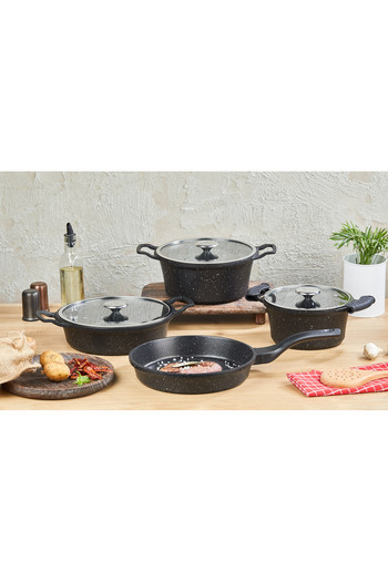 Cem Orjin 7 Black Casting Set - Tencere20 24/K.Yarik26/Tava26