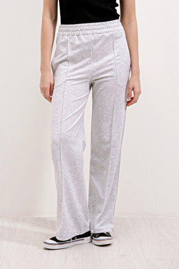 Bigdart 6641 Wide Leg Sports Sweatpants - Gray