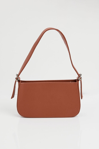 Bigdart 010172   Τσάντα ώμου Tan Flat Baguette