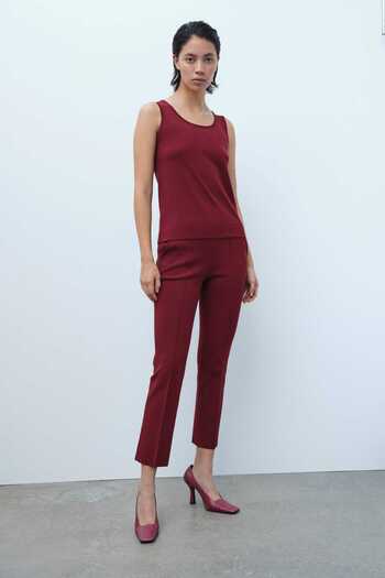 Mısırlı Women's Claret Red Sleeveless Athlete