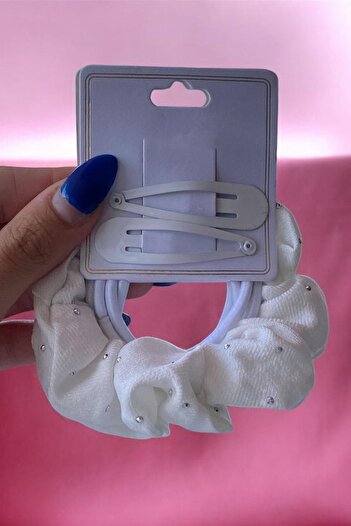 TAKIŞTIR White Color Side Buckle, Rubber Buckle, Bagel Buckle Set