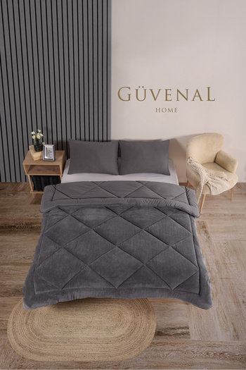 Güvenal Elite Wellsoft Double Pillow Set - Double Sided and Covered Luxury Quilt