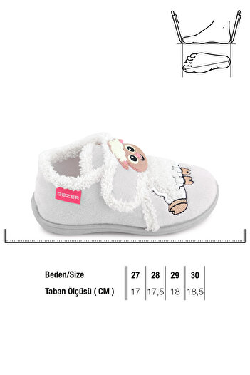 GEZER Winter Velcro Adjustable Comfortable Insole Girl's Slippers Shoes