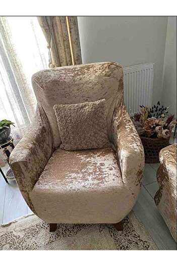 BTF HOME Yumuşacık Yıkanabilir Tüy Leke Tutmayan Lastikli Kadife Koltuk Örtüsü Koltuk Kılıfı Takımı 4lü"set