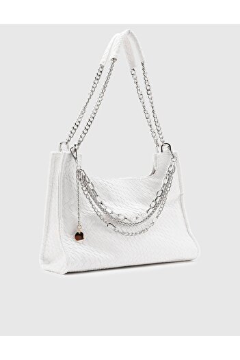 İLVİ Layza White Women's Shoulder Bag