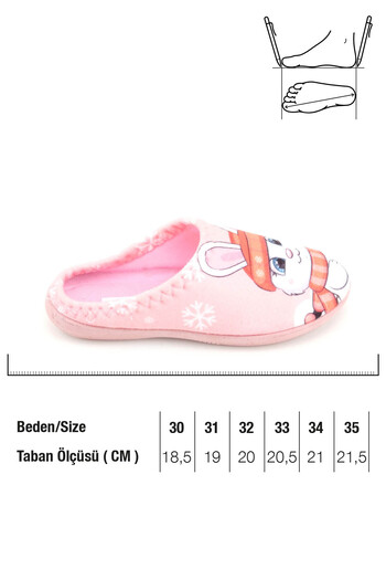 GEZER Girl's Winter Rabbit Design Comfortable Silent Sole Gondola Home Garden Slippers