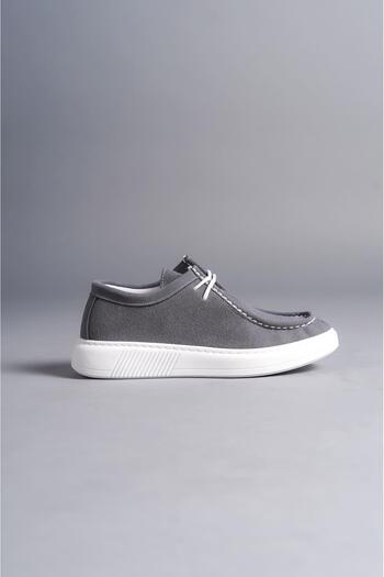 Aymood SLW170 Tornado - Ανδρικά Suede Casual αθλητικά παπούτσια με κορδόνια - BT Grey