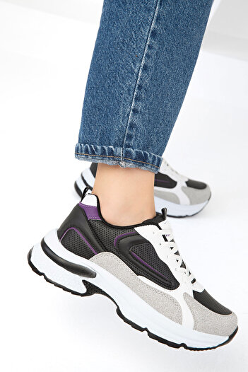 SOHO Women's Sneaker 19686 - Ice Black Purple