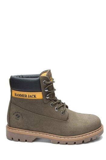 Hammer Jack Ανδρικές μπότες Crazy από γνήσιο δέρμα Khaki