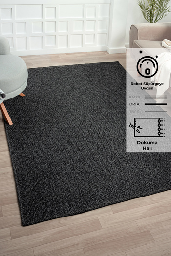 KONFOR Rusticana 3105 Jute Rug – Modern Knitted Kilim, 160 x 230 cm