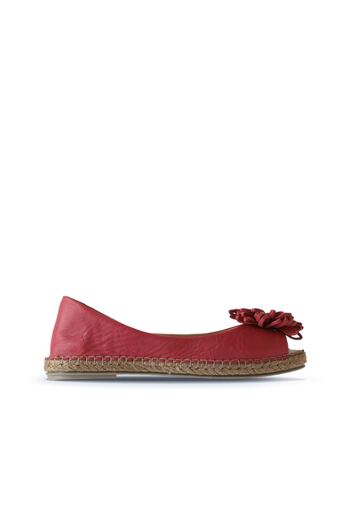 Bueno Shoes 01ws4807ModelFuchsia Leather Women's Flat Ballerinas