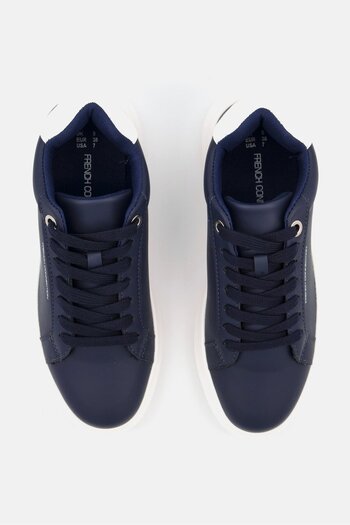 French Connection Women Lace Up Classic Casual Shoes, Navy Blue