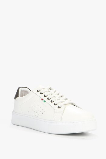 Hammer Jack White Genuine Leather - Broken Men's Shoes