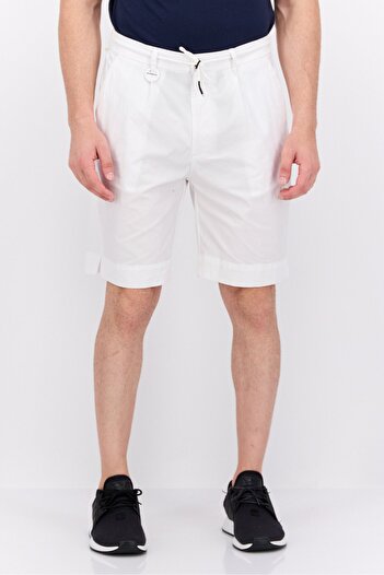 Sorbino Men Solid Basic Shorts, White