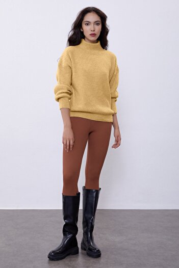 SHERIN Yellow Short Tube Sweater