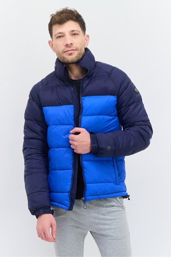 Trespass Men Quilted Puffer Jacket, Blue