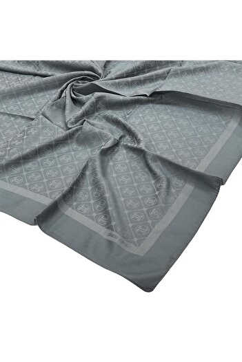 Pierre Cardin Metallic Blue Cotton Scarf -1030400-972