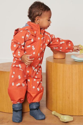 Tchibo Toddlers Boy 1 Pair Plain Rain Footies Socks, Slate Grey
