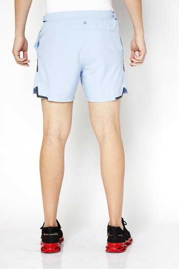 Skora Men Sportswear Fit Plain Sport Shorts, Blue
