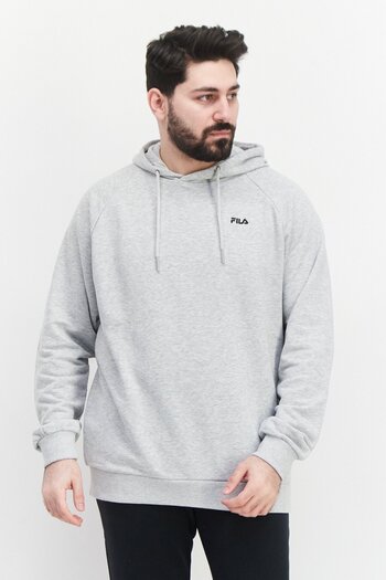 Fila Men Sportswear Fit Long Sleeve Training Hoodies, Grey
