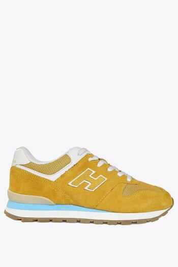 Hammer Jack Mustard Colored Colombia Genuine Leather Men's Sneakers