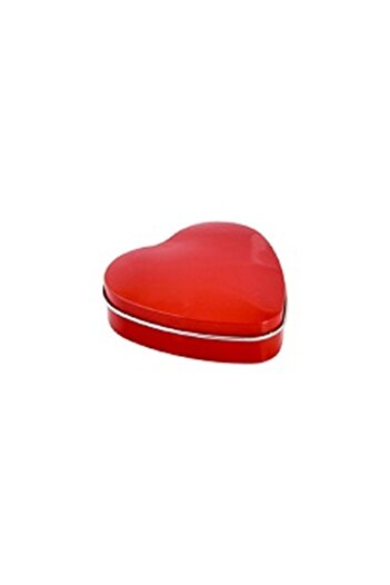 miatamer 1Pc Red Heart Metal Box Gift, Candle,Decoration/Storage, Valentine's Day Accessory Gift