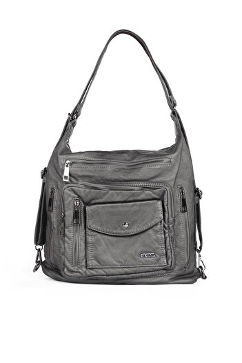 ÇÇS 16494 Washed Leather Women's Shoulder and Backpack