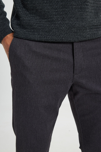 ALTINYILDIZ CLASSICS Βαμβακερό Comfort Fit Relaxed Cut Πλαϊνή τσέπη ελαστικό ΚΑΦΕ παντελόνι