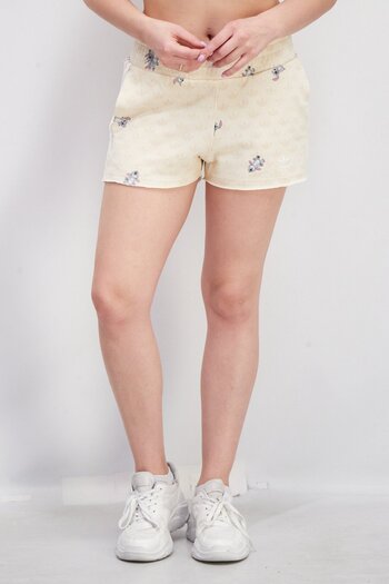 Adidas Originals Women Sportswear Training Shorts, Cream Combo