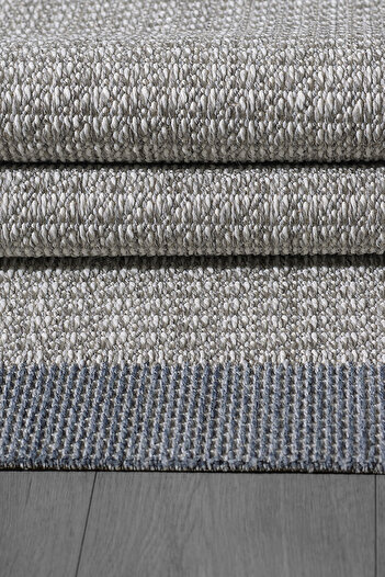 Konfor Halı Konfor Sisalux 3092 Gri Jüt Tabanlı Modern Dokuma Kilim Sisal Hasır Halı
