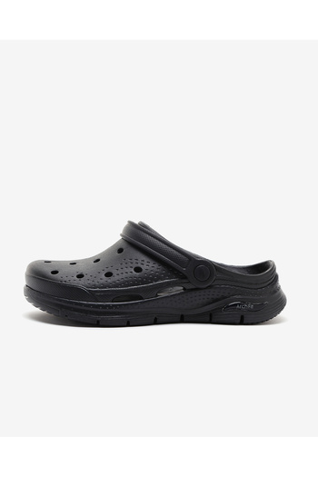 SKECHERS Arch Fit Foamies - It's a Fit Women's Black Slippers 111385   Bbk