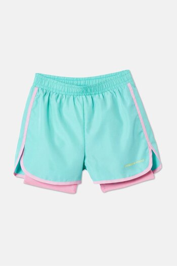 Tchibo Kids Girl Pull,On Running Shorts, Turquoise