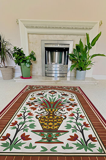 Napoli Home Digital Printed Non-Slip Base Washable Dowry Prayer Mat Prayer Mat