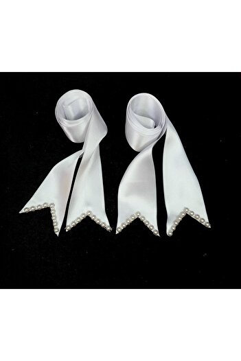 Hobigram White Plain Pearl Jewelry Ribbon Pearl Jewelry Ribbon Width 6 cm Length 2 m – Ribbon, Stylish Design