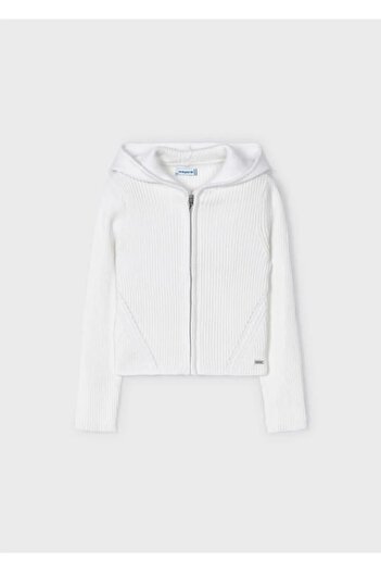 MAYORAL girl's knitwear cardigan with hood 3346