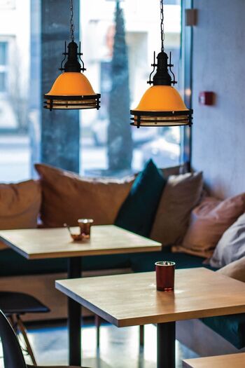 Bamyum Consilio Sarı Avize Sarkıt Lamba Salon Mutfak Avizeleri Pastane Cafe Berber Kreş Modelleri