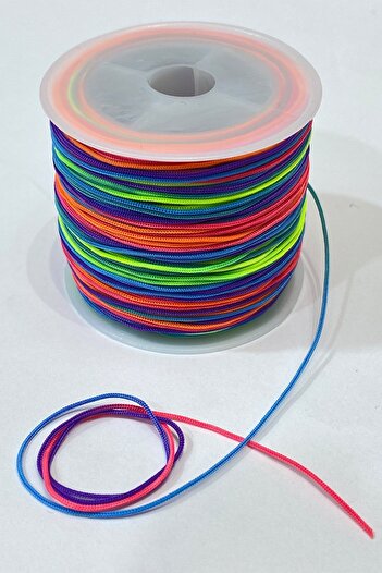 Hobigram Colorful Necklace Set - Adornment Beads Assortment, 10 Meter Parachute Lanyard