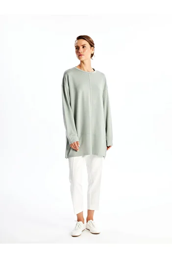 LC Waikiki Lw - Crew Neck Plain Long Sleeve Women's Tunic