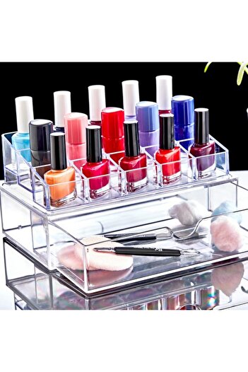 Piev Manicure Nail Polish Makeup Jewelry Organizer