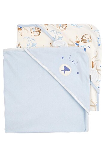 Carter's Erkek Bebek 2'li Banyo Havlusu